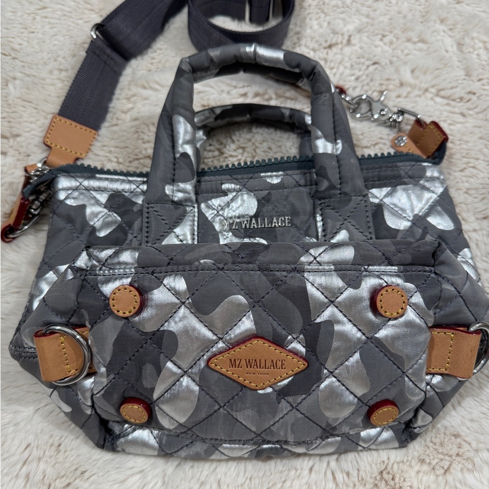MZ Wallace Silver Camo Mini Bag